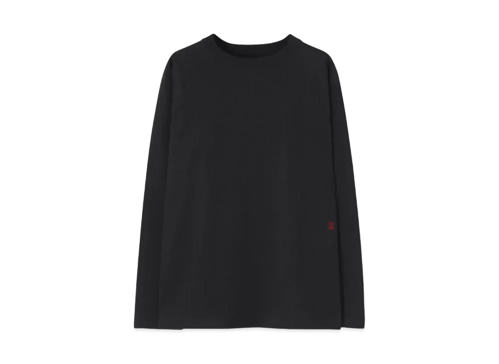 Paul Smith RED EAROne Point Logo Long Sleeve Cut And Sew "Black"