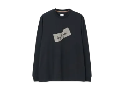 Paul Smith Ripped Tag Long Sleeve T-Shirt "Navy"
