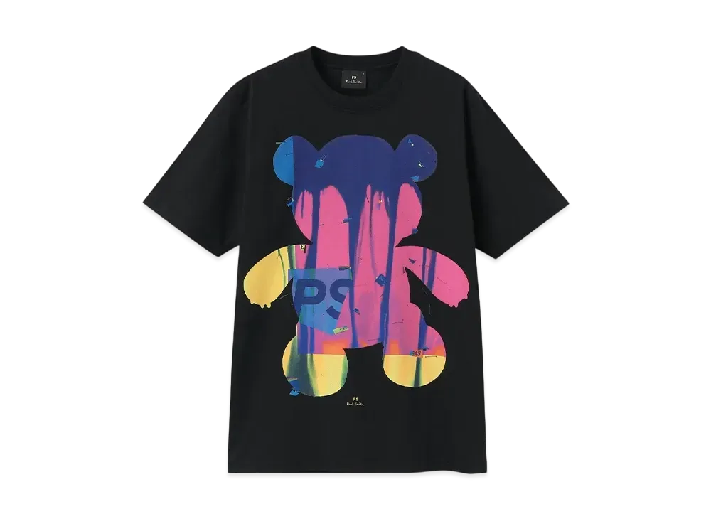 Paul Smith Painted Bear Tee "Black"