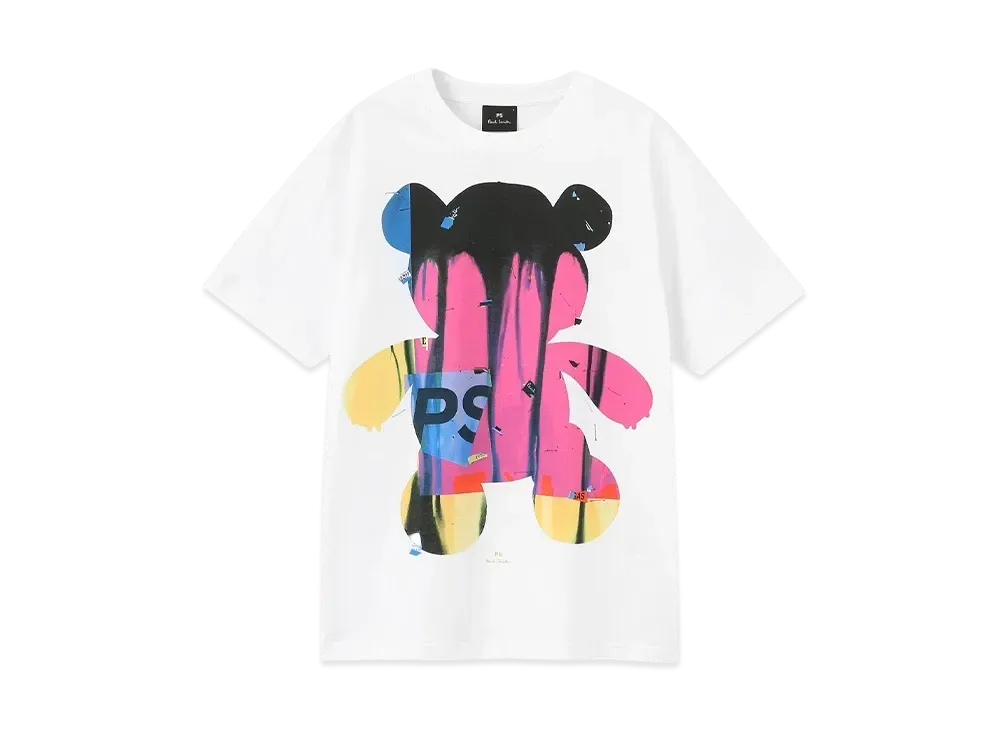 Paul Smith Painted Bear Tee "White"