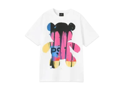 Paul Smith Painted Bear Tee "White"