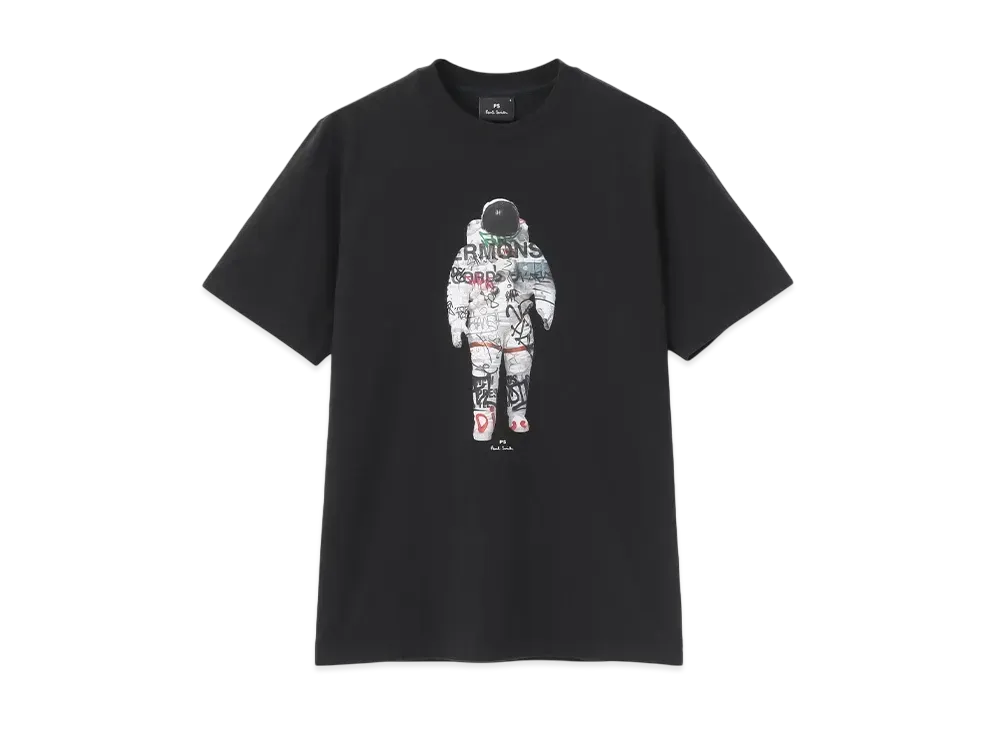 Paul Smith Astronaut Collage Short Sleeve Tee "Black"