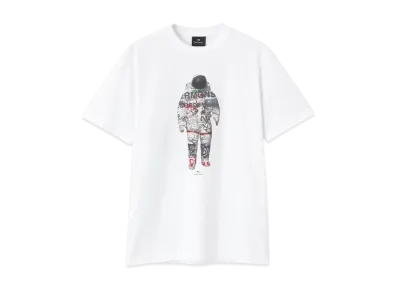 Paul Smith Astronaut Collage Short Sleeve Tee "White"