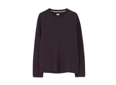 Paul Smith Neck Logo Long Sleeve Knit Sew "DarkRed"