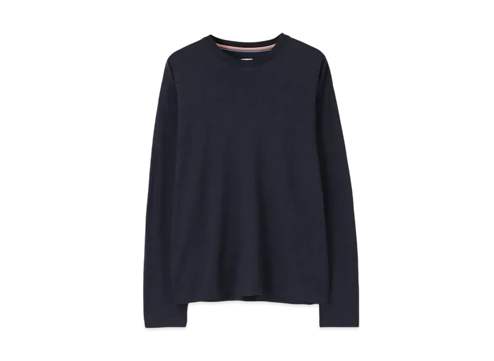 Paul Smith Neck Logo Long Sleeve Knit Sew "Navy"