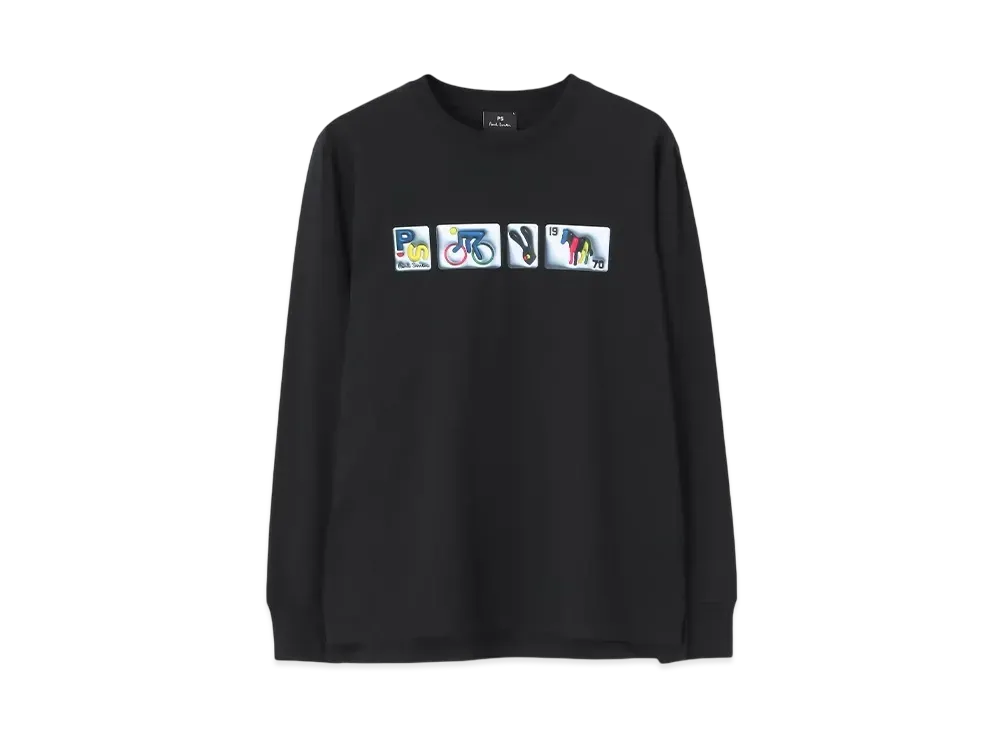 Paul Smith Ps Icon Long Sleeve Tee "Black"