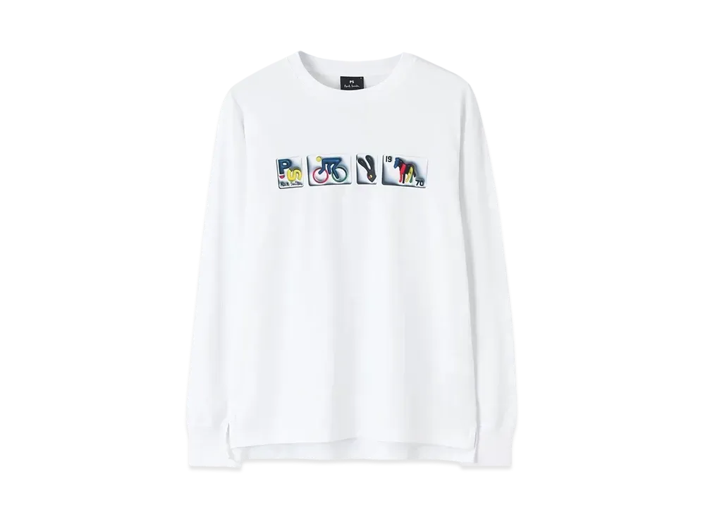 Paul Smith Ps Icon Long Sleeve Tee "White"
