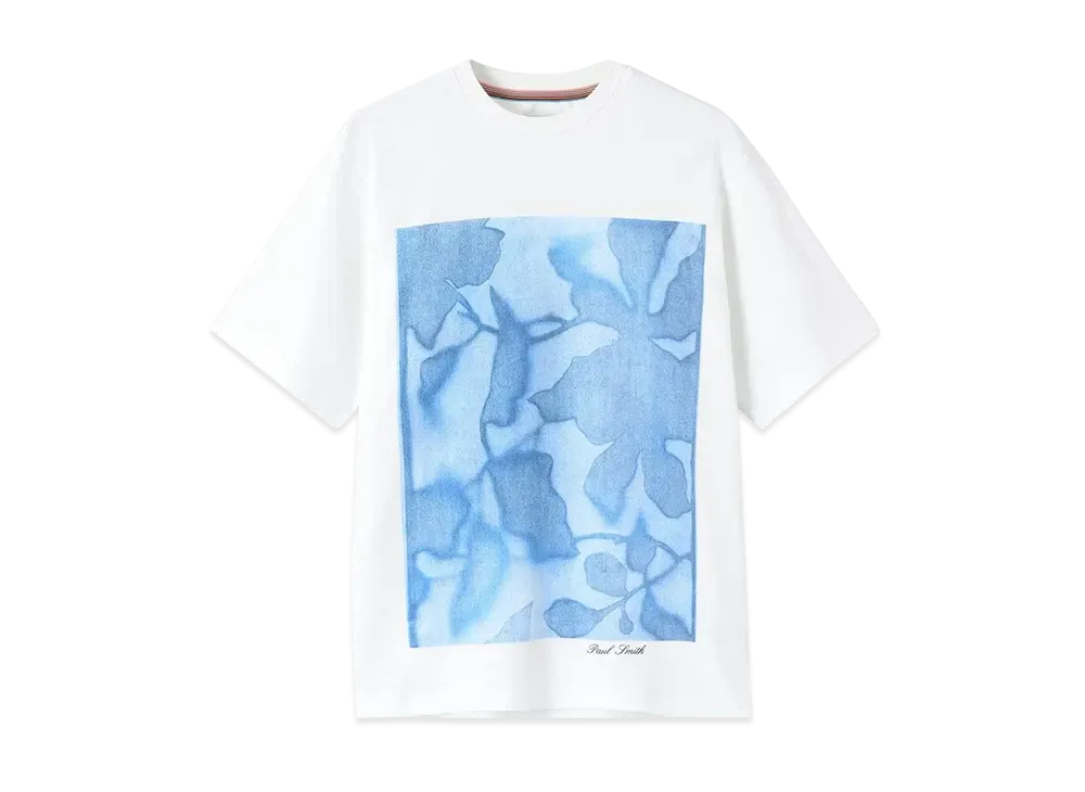 Paul Smith Photogram Leaves Tee "White"