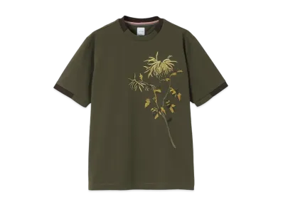 Paul Smith Thistleberry Short Sleeve Cut And Sew "DarkOlive"