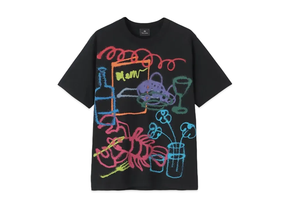 Paul Smith Neon Restaurant Tee "Black"