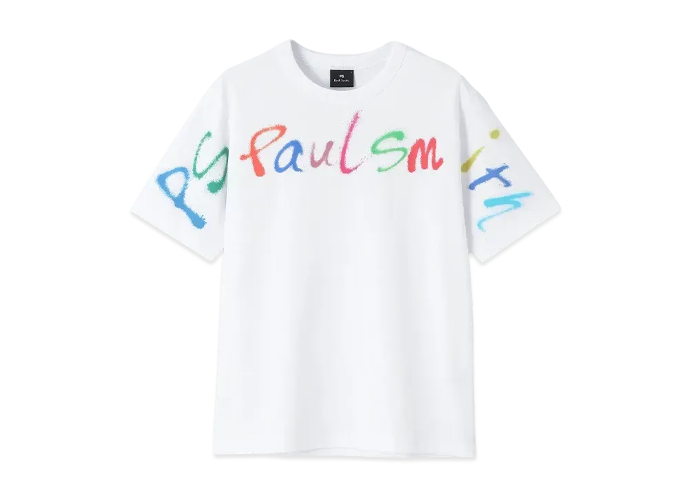 Paul Smith Graffiti Logo Tee "White"