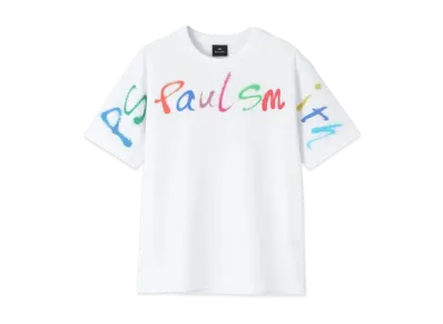 Paul Smith Graffiti Logo Tee "White"