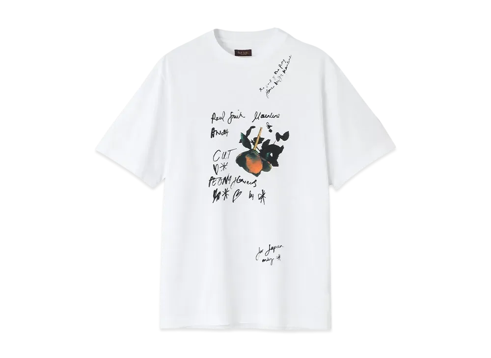 Paul Smith Peony Photogram Print Tee "White"