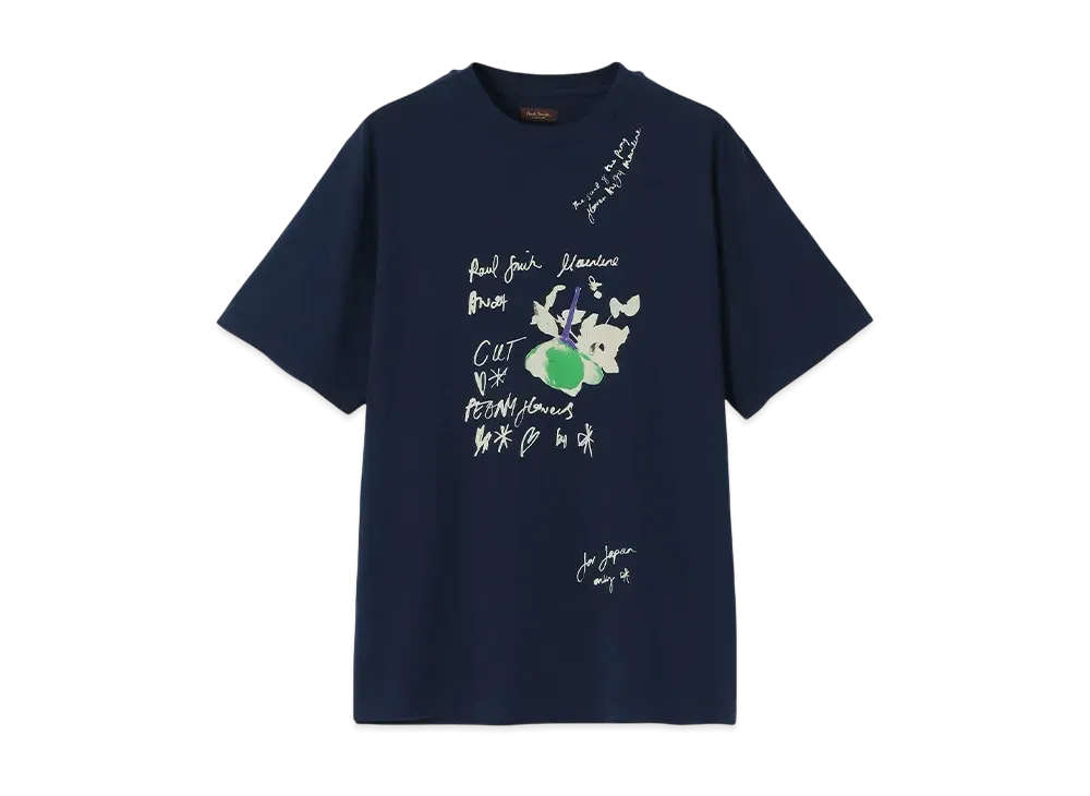 Paul Smith Peony Photogram Print Tee "Navy"