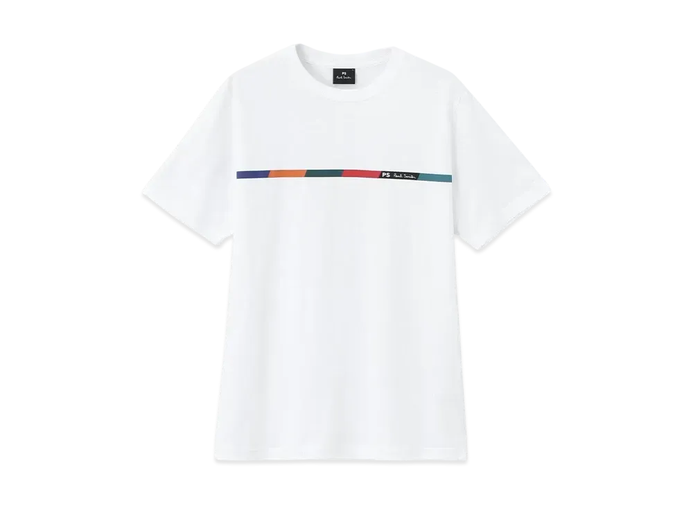 Paul Smith Sports Stripe Bar Tee "White"