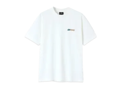 Paul Smith Ps Logo Neck Rib Short Sleeve Cut And Sew "Offwhite"