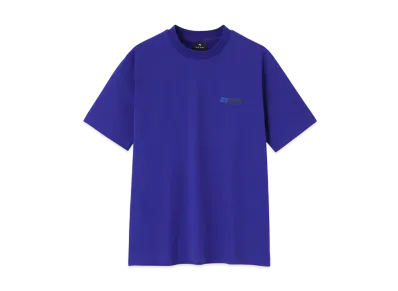Paul Smith Ps Logo Neck Rib Short Sleeve Cut And Sew "Blue"