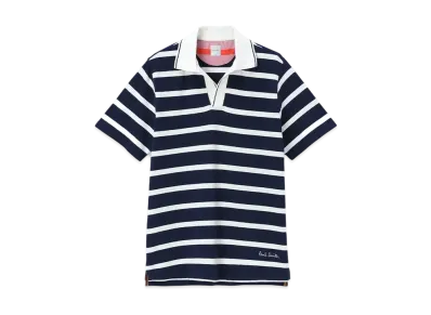 Paul Smith Marine Stripe Skipper Polo Shirt "Navy"