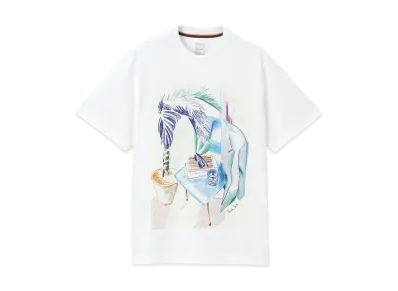 Paul Smith Still Life Painting Short Sleeve Tee "White"