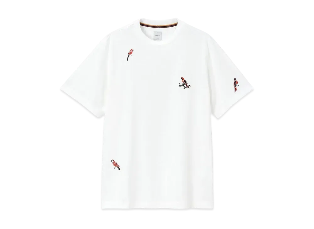 Paul Smith Drawing Birds Short Sleeve Tee "White"