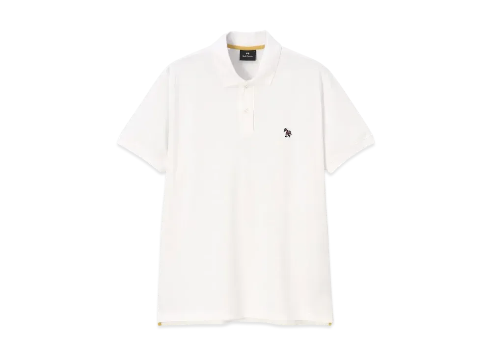 Paul Smith Zebra Patch Polo Shirt "White"