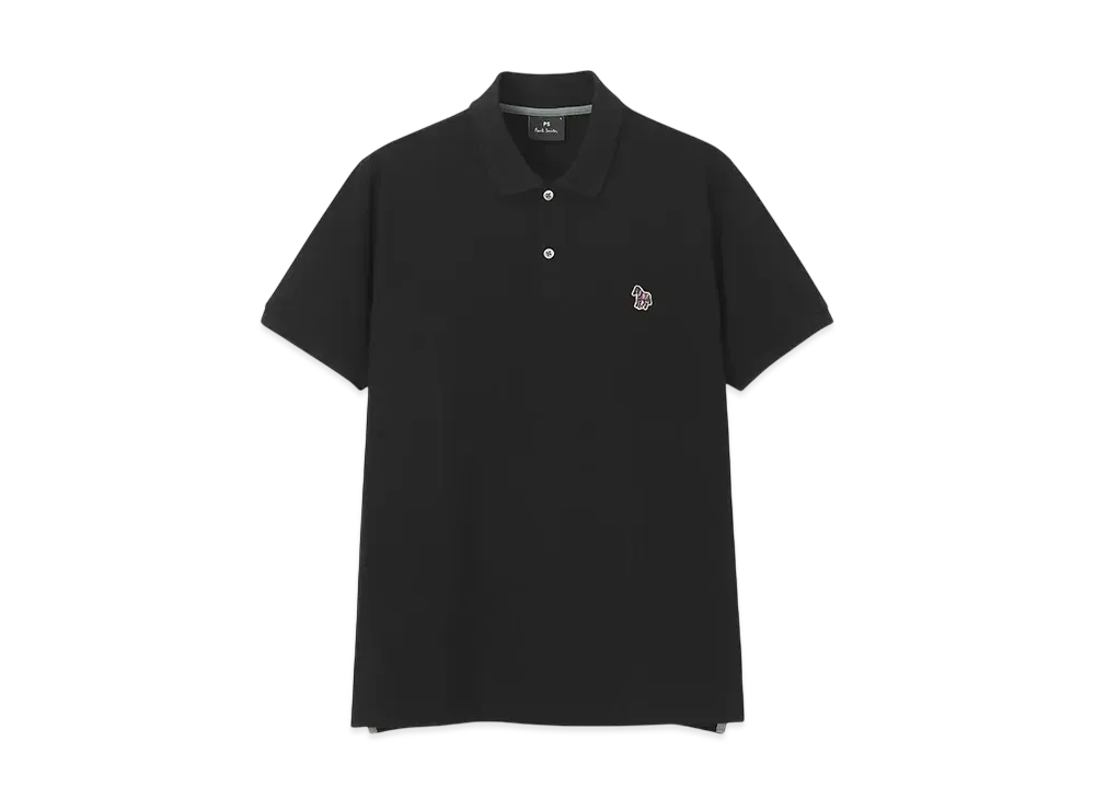 Paul Smith Zebra Patch Polo Shirt "Black"