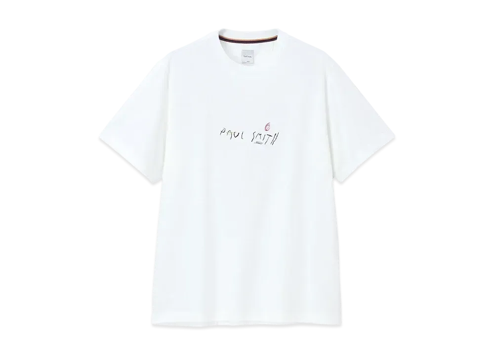 Paul Smith Doodle Logo Tee "White"