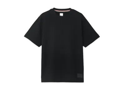 Paul Smith Cropped Logo Jacquard Check Short Sleeve Cut And Sew "Balck"