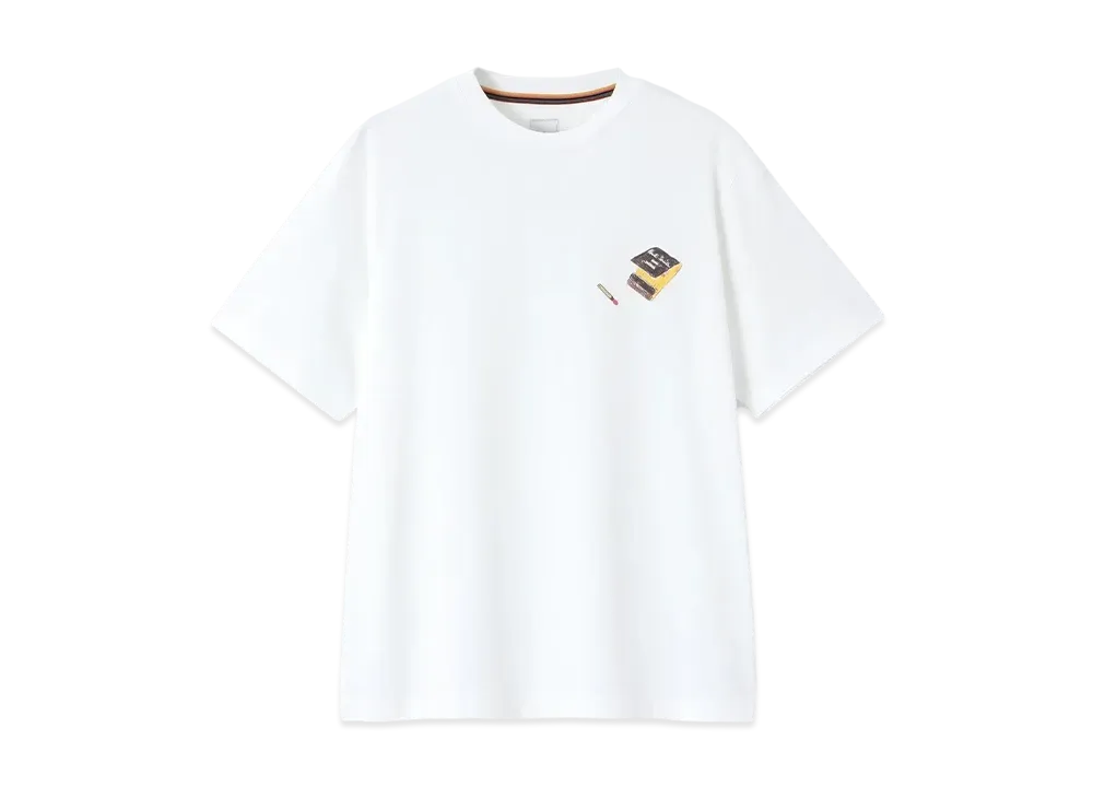 Paul Smith Match Short Sleeve Cut And Sew "White"