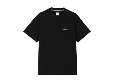 Paul Smith Signature Stripe Bar Short Sleeve Cut And Sew "Black"