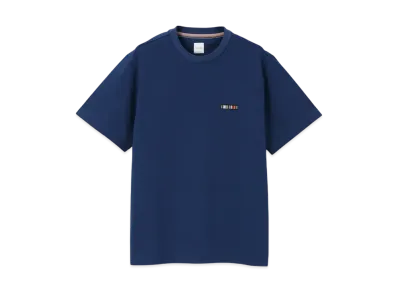 Paul Smith Signature Stripe Bar Short Sleeve Cut And Sew "DarkBlue"