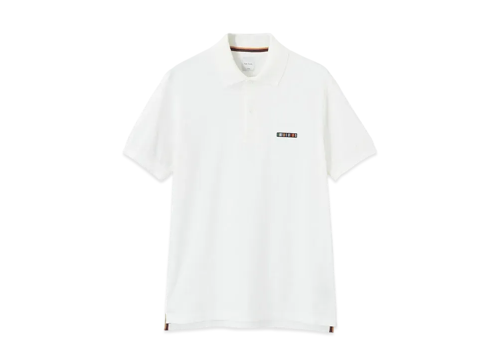 Paul Smith Signature Stripe Bar Short Sleeve Polo Shirt "White"