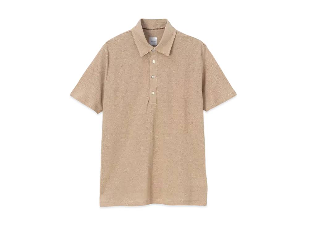 Paul Smith Colored Linen Polo Shirt "Beige"