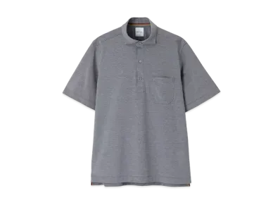 Paul Smith Solid Pique Polo Shirt "Gray"
