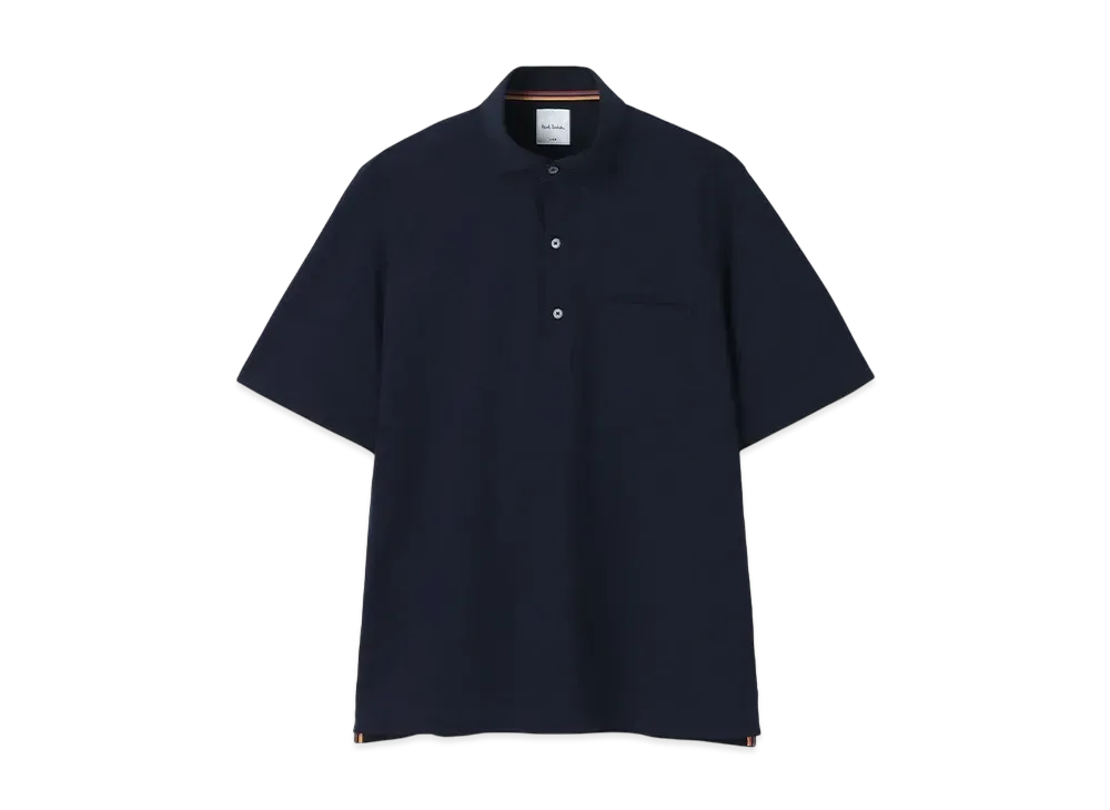 Paul Smith Solid Pique Polo Shirt "Navy"
