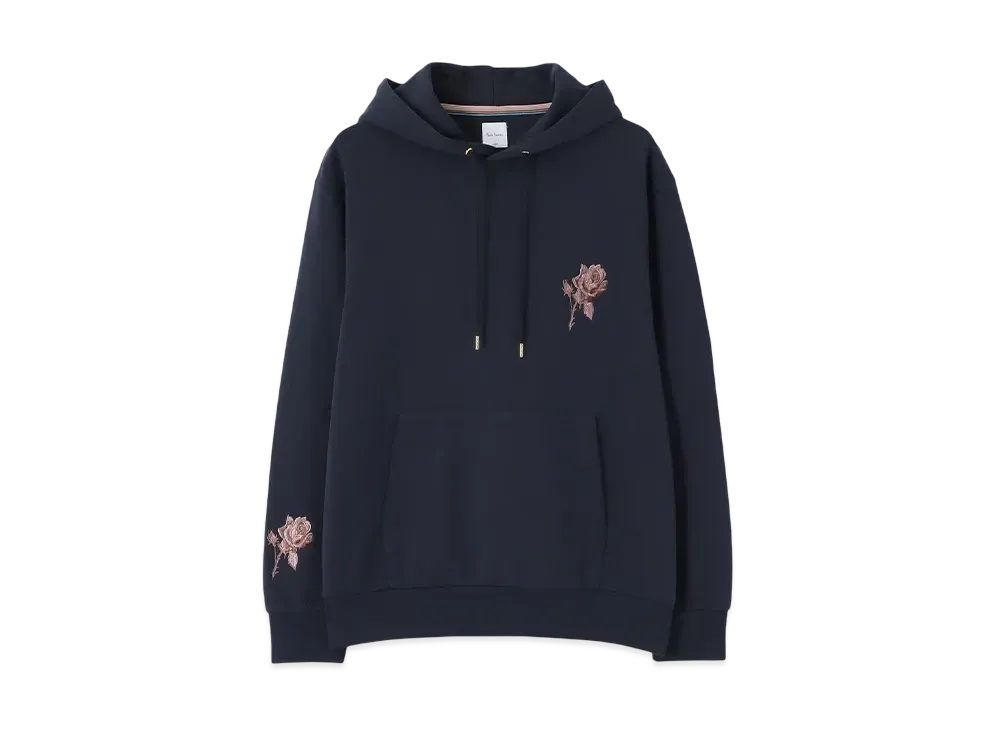 Paul Smith Embroidered Rose Parka "Navy"