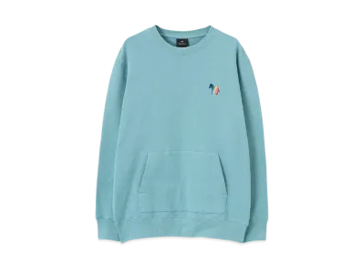 Paul Smith Season Zebra Embroidery Long Sleeve Cut And Sewn "LightBlue"