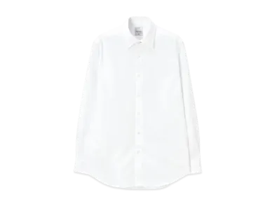 Paul Smith Woven Texture Solid Dress Shirt "White"