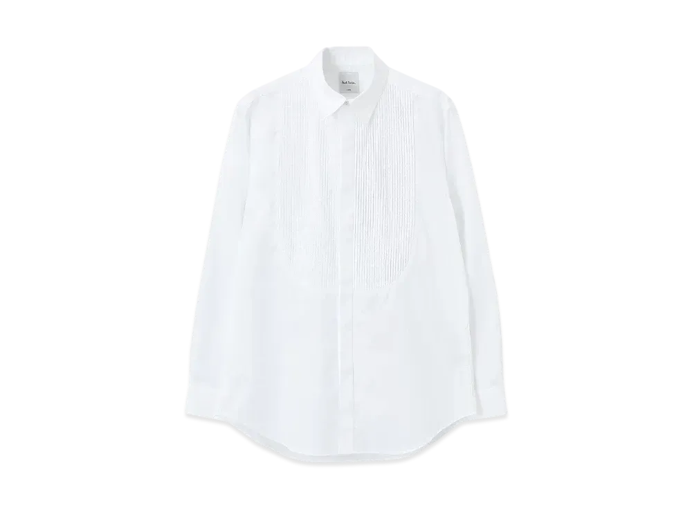 Paul Smith Bib Front Dress Shirt "White"