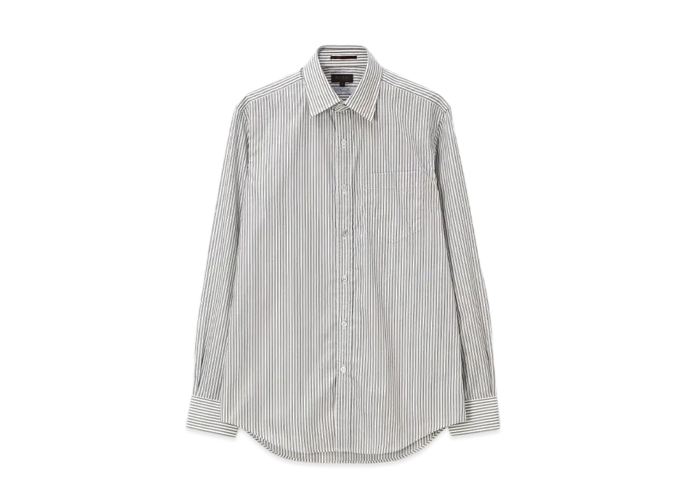 Paul Smith Chic Thin Striped Dress Shirt "Brown"