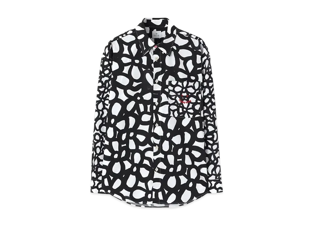 Paul Smith Happy Floral Shirt "Black"