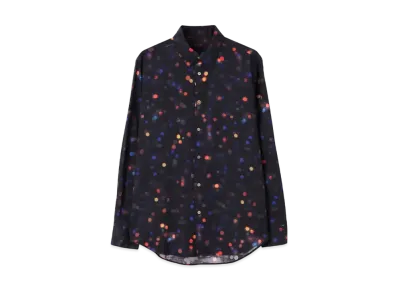 Paul Smith Hazy Nightspot Photogram Print Shirt "DarkBrown"