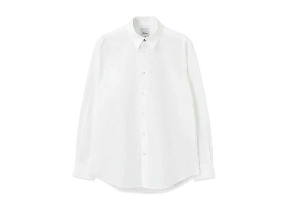 Paul Smith Artist Stripe Embroidered Shirt "White"