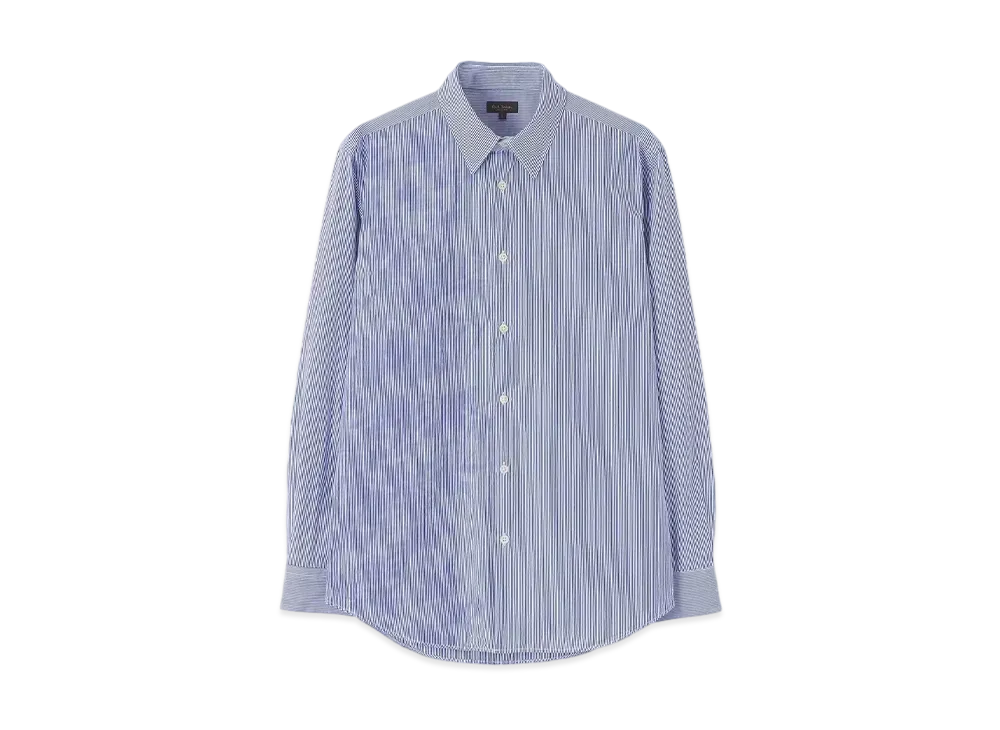Paul Smith Blossom Silhouette Print Shirt "Blue"