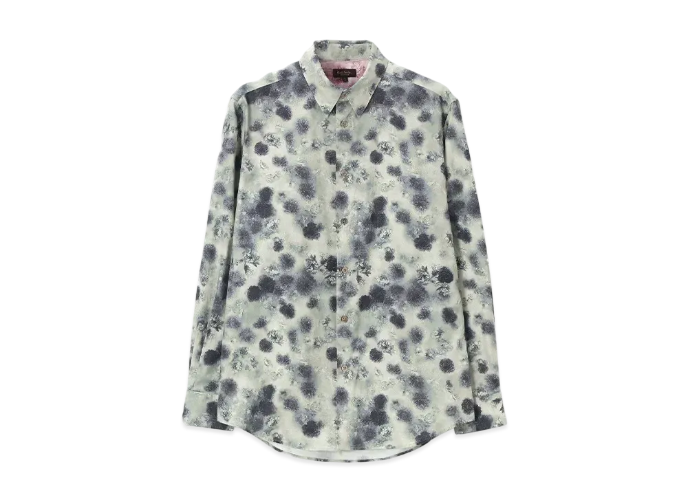 Paul Smith Frosted Floral Print Shirt "LightGreen"