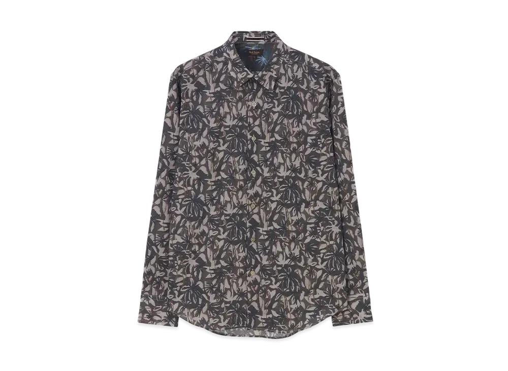 Paul Smith Flower Shadow Print Shirt "Beige"