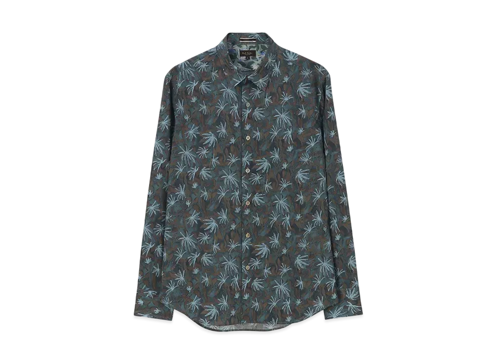 Paul Smith Flower Shadow Print Shirt "Brown"
