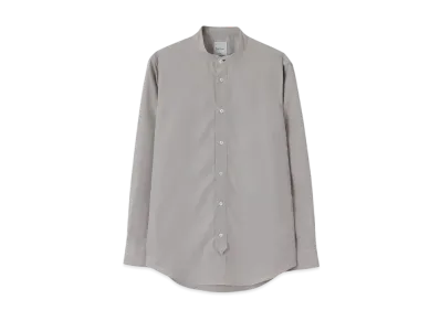 Paul Smith Solid Band Collar Shirt "LightGray"