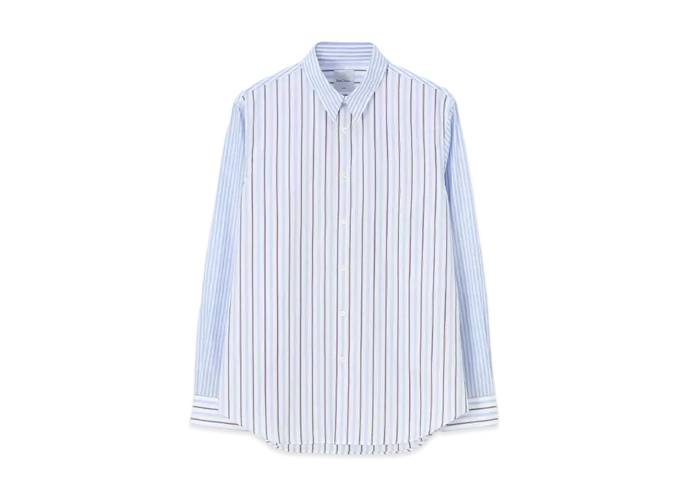 Paul Smith Mixed-Up Striped Shirt "LightBlue"