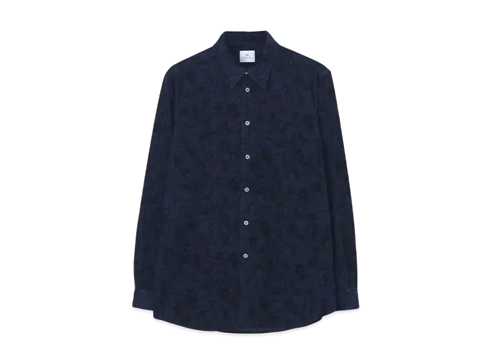 Paul Smith Drawing Line Corduroy Shirt "Navy"